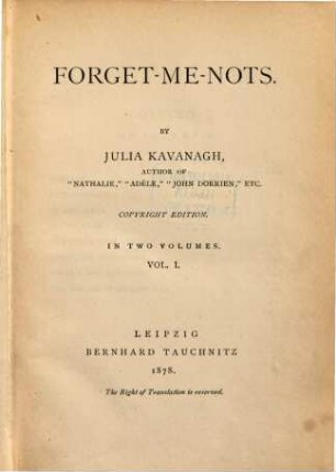 Forget-me-nots : in two volumes, 1