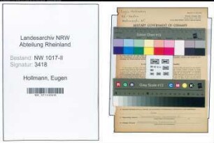 Entnazifizierung Eugen Hollmann , geb. 06.06.1885 (Konditormeister)