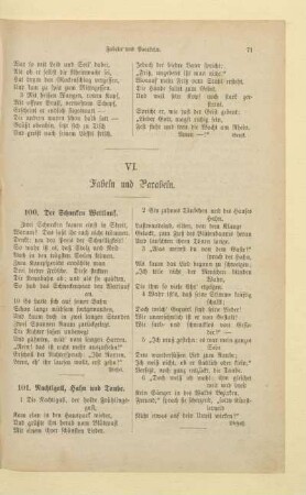 VI. Fabeln und Parabeln.