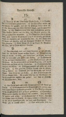 53. (97.) - 68. (120.) Botanische Kentnisse