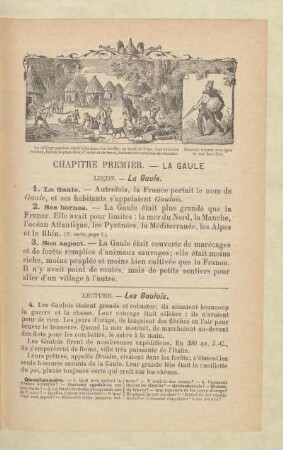 Chapitre premier. - La Gaule