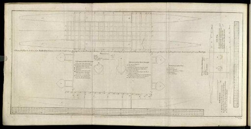 A Draught Plan & Section of an Amsterdam Canoe.