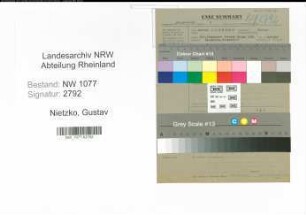 Entnazifizierung Gustav Nietzko , geb. 00.00.0000 (Polizist)