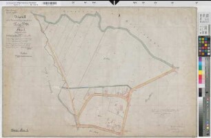 Heeren-Werve (Kamen), Zusammenlegung Werve, Bl. 1 Urkarte II Werve Flur 1