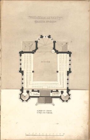 Dolmetsch, Heinrich; Reutlingen; Katharinenkirche - Empore (Grundriss)