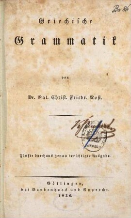 Griechische Grammatik