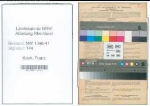 Entnazifizierung Franz Koch , geb. 13.06.1898 (Polizist)