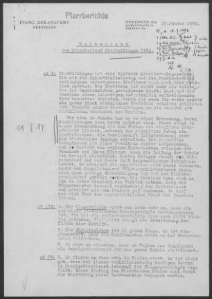 Oberboihingen: Pfarrbericht 1953
