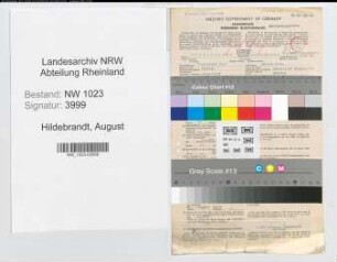 Entnazifizierung August Hildebrandt , geb. 14.02.1905 (Beamter)