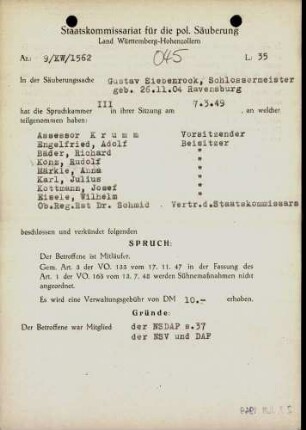 Siebenrock, Gustav