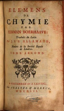 Elémens De Chymie, 2