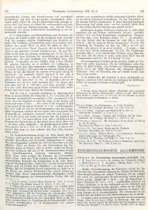 746-747 [Rezension] Jahrbuch der Österreichischen Byzantinischen Gesellschaft, 1956