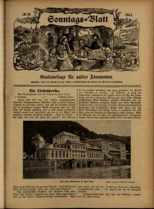 Ausgabe vom Sonntag, den 02. August 1914.