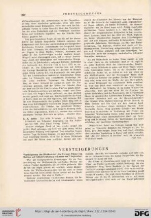 Versteigerungen