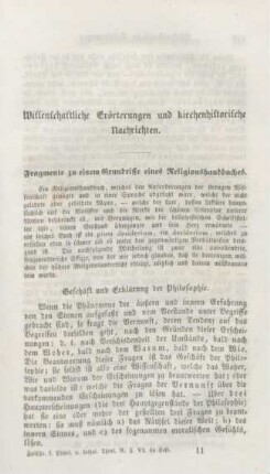 161-220 Wissenschaftliche Erörterungen und kirchenhistorische Nachrichten