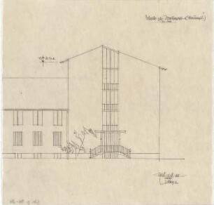 Gsaenger, Gustav; München, Linprunstr. 69 - 70; Verwaltungsgebäude - Nordseite (Ansicht)