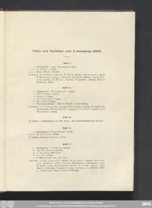 Tafeln und Textbilder zum 9. Jahrgange (1903).
