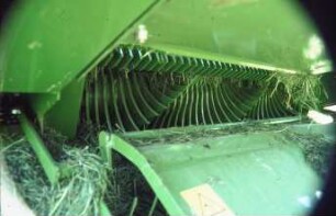 Fotografie: Futtererntetechnik, Rundballenpresse, Förderrotor