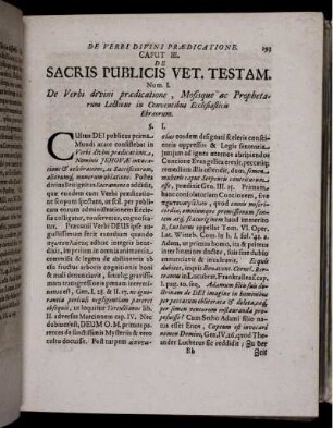 Caput III. De Sacris Publicis Vet. Testam.