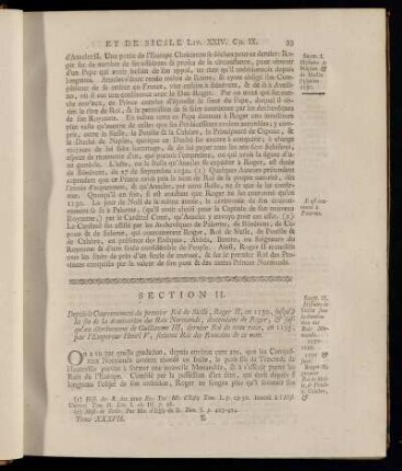 Section II. Histoire de Sicile sous la domination des Rois Normands. 1130 - 1195.