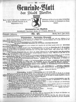 1919,27: Nr. 27, 6. Juli 1919
