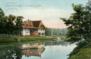Leipzig: Bootshaus des Rudervereins "Sturmvogel" a. d. Elster