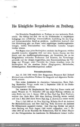 Die Königliche Bergakademie zu Freiberg