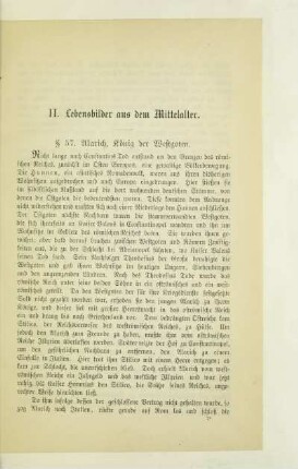 II. Lebensbilder aus dem Mittelalter