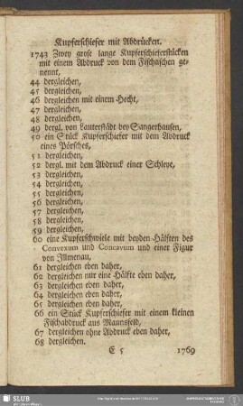 Kupferschiefer mit Abdrücken