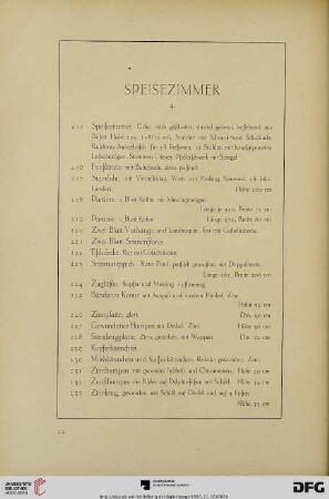 Speisezimmer (Nr. 215-282)