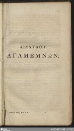 Aischylu Agamemnon