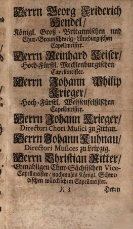 Das Beschützte Orchestre, oder desselben Zweyte Eröffnung : Worinn Nicht nur einem würcklichen galant-homme ... sondern auch manchem Musico selbst die alleraufrichtigste und deutlichste Vorstellung musicalischer Wissenschaften ... ertheilet ...