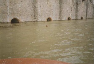 Diemeltalsperre bei Hochwasser