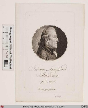 Bildnis Johann Leonhard Staudner