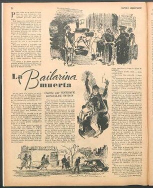 La bailarina muerta : Cuento por Enrique Gonzalez Tuñon