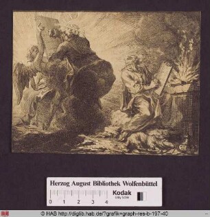 Gottvater spricht zu Moses über das Brandopfer (3. Mose, 16).
