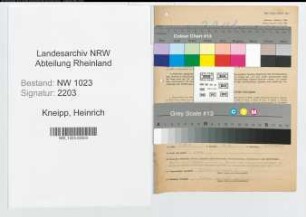 Entnazifizierung Heinrich Kneipp , geb. 13.02.1892 (Kassierer)