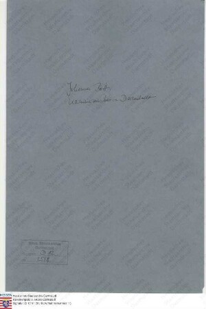 Bott, Johannes, Hofkapellakzessist, Hofmusikus, Kammermusikus in Darmstadt