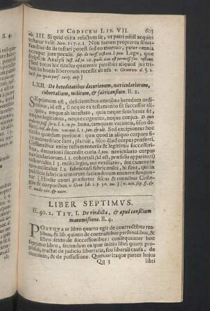 Liber Septimus - Liber Octavus.
