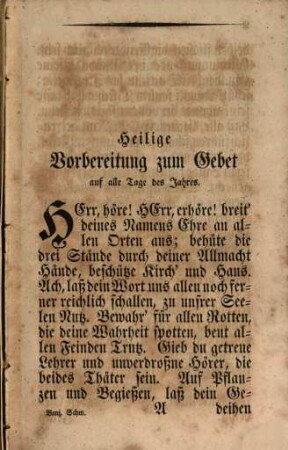 Gott geheiligte Morgen- und Abend-Andachten : Sammt dessen Lebens-Beschreibung u. beigefügten Wetter-Gebeten