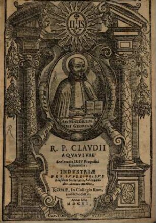 Industriae pro Superioribus Societatis Jesu ad curandos animae morbos
