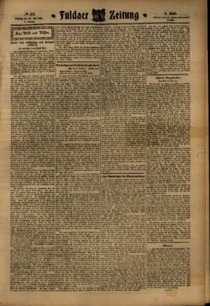 Dritte Ausgabe vom Samstag, den 30. Juli 1910.