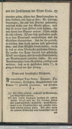 Neun und dreyßigster Abschnitt