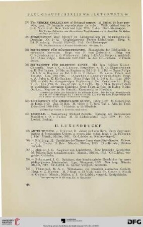 II: Luxusdrucke (Nr. 585-917)