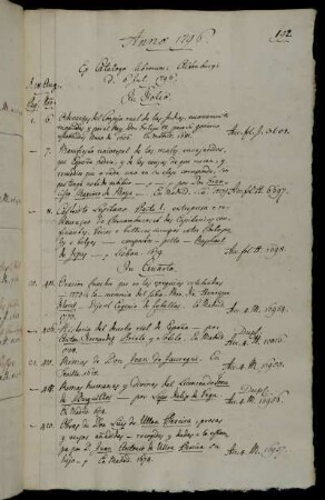 Ex Catalogo librorum ; Altenburgi d. 6 Jul. 1796.