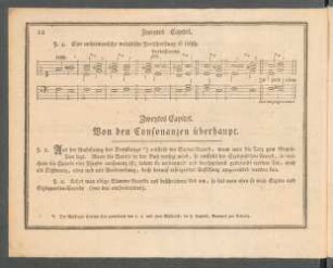 Zweytes Capitel. Von den Consonanzen überhaupt