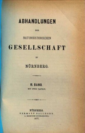 Abhandlungen. 6. 1877