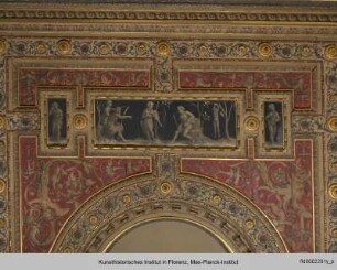 Kassettendecke mit Darstellungen zu Apollo und Marsyas