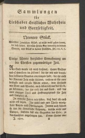 Neuntes Stück