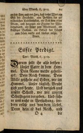 215-236, Eilfte Predigt